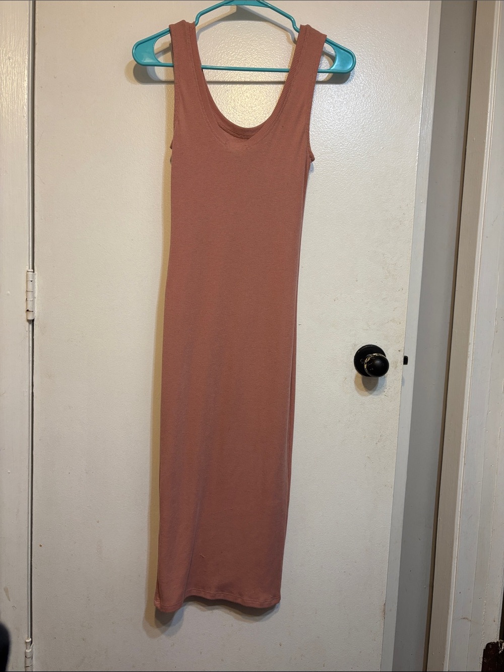 Charlotte Russe Sleeveless Maxi Dress in Rose Brown